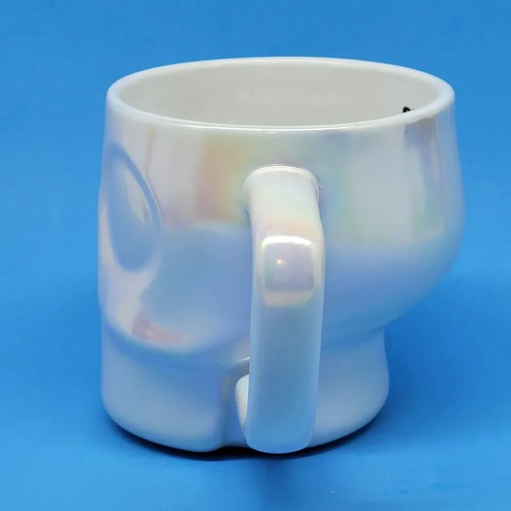 Starbucks Limited Edition White Iridescent Luster 2024 Skull Mug VGC